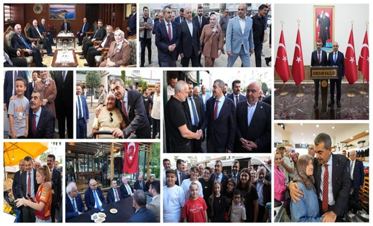 Bakan Tekin, Giresun'da Temaslarda Bulundu