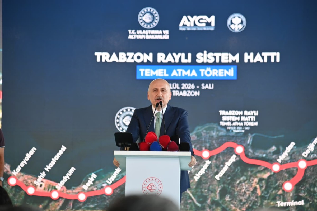 Trabzon Raylı Sistem Projesinde Temel Atıldı